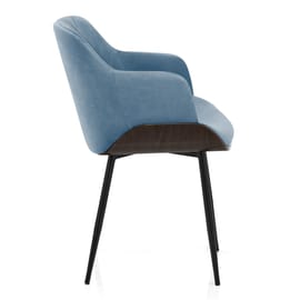 Dakota Dining Chair Blue Velvet