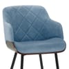 Dakota Dining Chair Blue Velvet