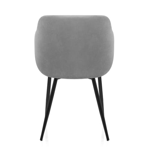 Dakota Dining Chair Grey Velvet