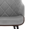 Dakota Dining Chair Grey Velvet