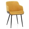 Dakota Dining Chair Mustard Velvet