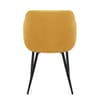 Dakota Dining Chair Mustard Velvet