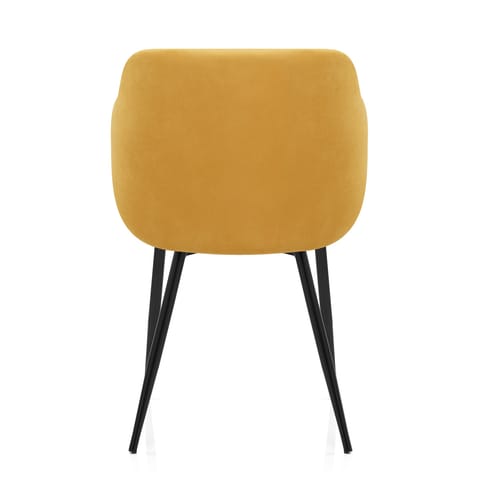 Dakota Dining Chair Mustard Velvet