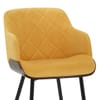 Dakota Dining Chair Mustard Velvet