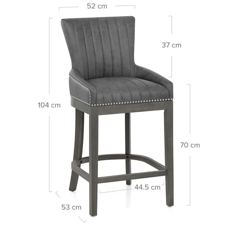 Chiltern Wooden Bar Stool Grey