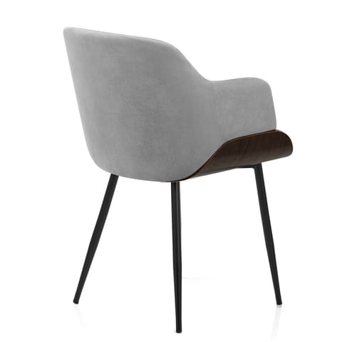Dakota Dining Chair Grey Velvet
