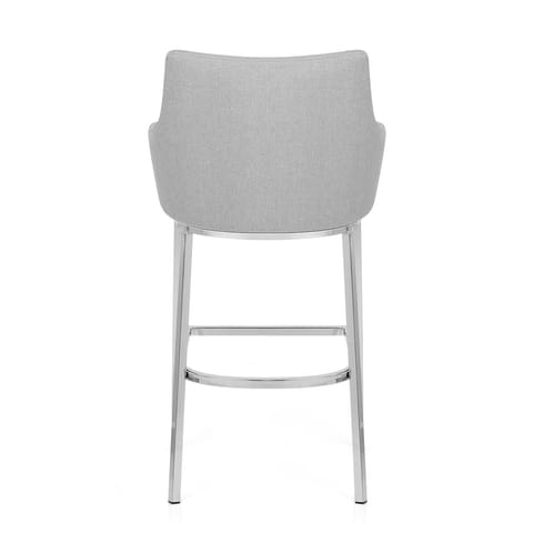 Orion Bar Stool Grey Fabric