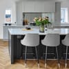 Glam Bar Stool Grey Velvet