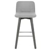 Tide Grey Wood Stool Grey Fabric
