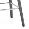 Tide Grey Wood Stool Grey Fabric