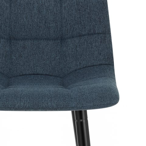 Croft High Bar Stool Blue Fabric