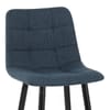 Croft High Bar Stool Blue Fabric