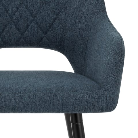 Lopez Bar Stool Blue Fabric