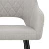 Lopez Bar Stool Grey Fabric