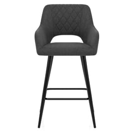 Lopez Bar Stool Charcoal Fabric