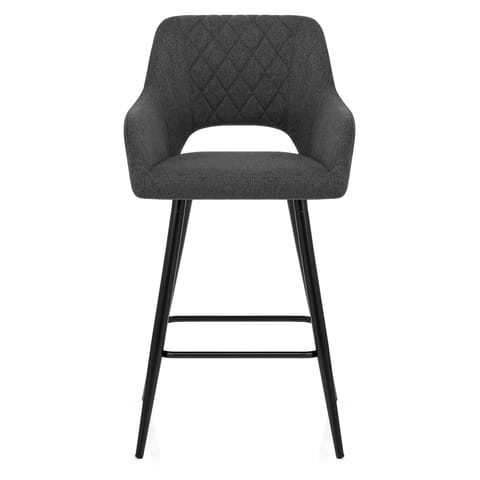 Lopez Bar Stool Charcoal Fabric
