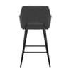Lopez Bar Stool Charcoal Fabric