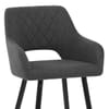 Lopez Bar Stool Charcoal Fabric