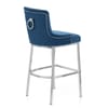 Blush Bar Stool Blue Velvet
