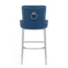 Blush Bar Stool Blue Velvet