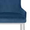 Blush Bar Stool Blue Velvet