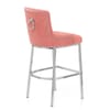 Blush Bar Stool Pink Velvet