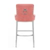Blush Bar Stool Pink Velvet