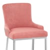 Blush Bar Stool Pink Velvet