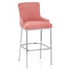 Blush Bar Stool Pink Velvet