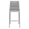 Stella Brushed Stool Grey Velvet