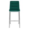 Stella Brushed Stool Green Velvet