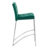 Stella Brushed Stool Green Velvet