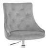 Sofia Office Chair Grey Velvet