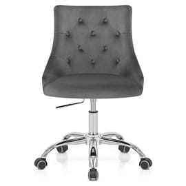 Sofia Office Chair Charcoal Velvet