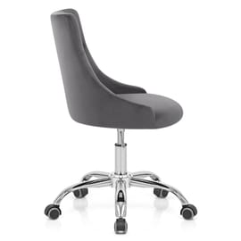 Sofia Office Chair Charcoal Velvet