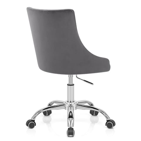 Sofia Office Chair Charcoal Velvet