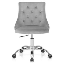 Sofia Office Chair Grey Velvet