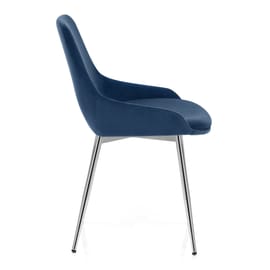 Aston Dining Chair Blue Velvet