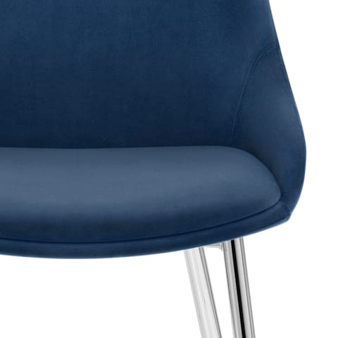 Aston Dining Chair Blue Velvet