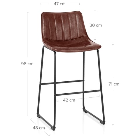 Tucker Stool Antique Brown