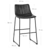 Tucker Stool Antique Black