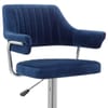 Skyline Bar Chair Blue Velvet