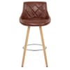 Fuse Wooden Stool Antique Brown