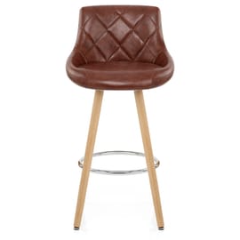 Fuse Wooden Stool Antique Brown