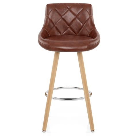 Fuse Wooden Stool Antique Brown