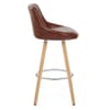 Fuse Wooden Stool Antique Brown