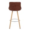 Fuse Wooden Stool Antique Brown