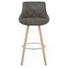 Fuse Wooden Stool Charcoal