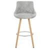 Fuse Wooden Stool Light Grey