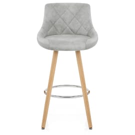 Fuse Wooden Stool Light Grey